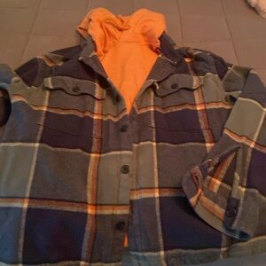 Mens large Abercrombie shirt Jacket and medium Hollister sweatshirt